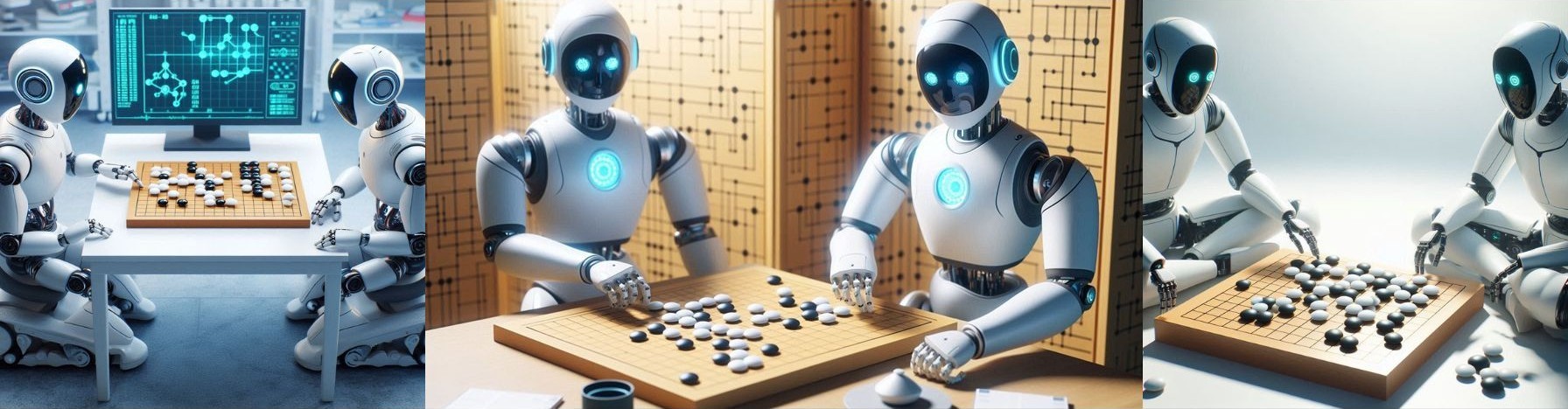 robots playing go